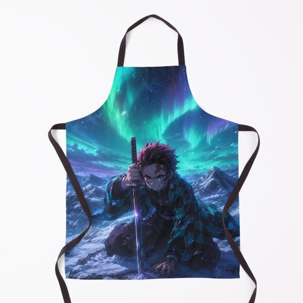 Item preview, Tanjiro Kamado Demon Slayer Aurora Mountain Resolve designed and sold by SolenneAzur.