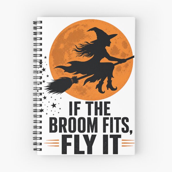 Item preview, If the Broom Fits Fly It Witch Moon designed and sold by Hermits-Loft.