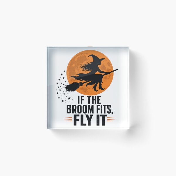 Item preview, If the Broom Fits Fly It Witch Moon designed and sold by Hermits-Loft.