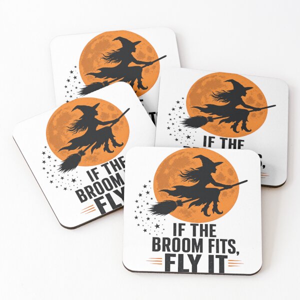 Item preview, If the Broom Fits Fly It Witch Moon designed and sold by Hermits-Loft.