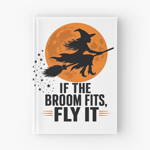 Item preview, If the Broom Fits Fly It Witch Moon designed and sold by Hermits-Loft.