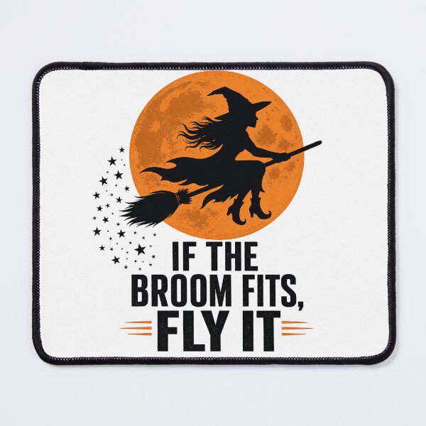 Item preview, If the Broom Fits Fly It Witch Moon designed and sold by Hermits-Loft.