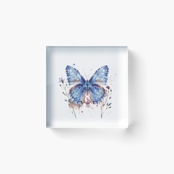 Item preview, Blue Butterfly | Elegant Nature Aesthetic Art designed and sold by Mandayartstudio.