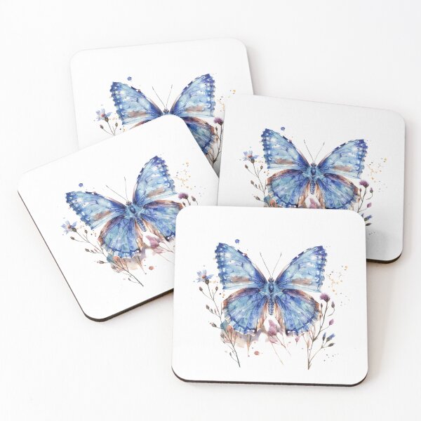 Item preview, Blue Butterfly | Elegant Nature Aesthetic Art designed and sold by Mandayartstudio.