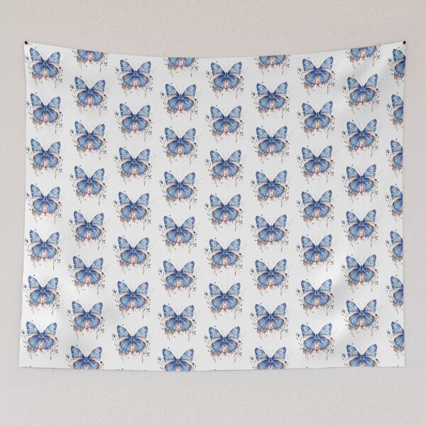 Item preview, Blue Butterfly | Elegant Nature Aesthetic Art designed and sold by Mandayartstudio.