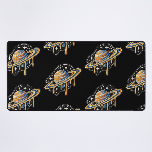 Item preview, Melting Saturn – Retro Cosmic Space Planet Art designed and sold by Abidel.