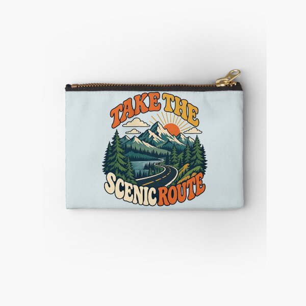 Item preview, Take the Scenic Route Retro Mountain Road designed and sold by Mostafa Studio.