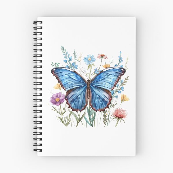 Item preview, Blue Butterfly | Elegant Nature Aesthetic Art designed and sold by Mandayartstudio.