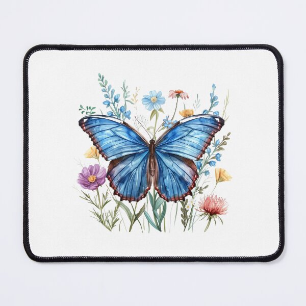 Item preview, Blue Butterfly | Elegant Nature Aesthetic Art designed and sold by Mandayartstudio.