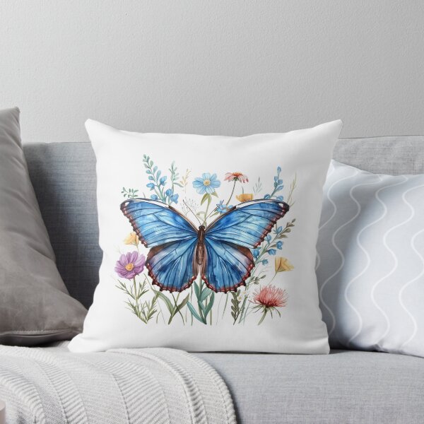 Item preview, Blue Butterfly | Elegant Nature Aesthetic Art designed and sold by Mandayartstudio.