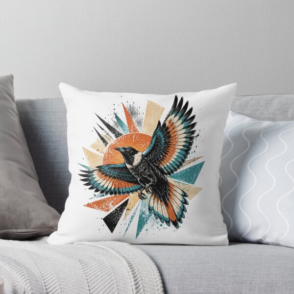 Item preview, Fly high with this striking retro magpie artwork! designed and sold by HoRC.