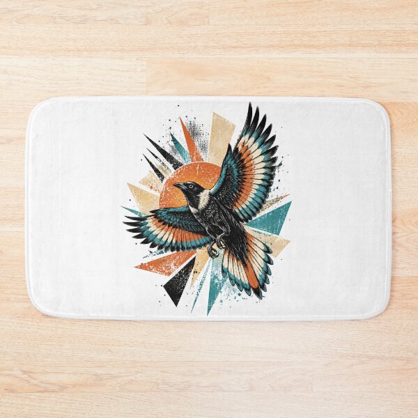 Item preview, Fly high with this striking retro magpie artwork! designed and sold by HoRC.