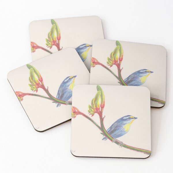 Item preview, Kangaroo paw with bird designed and sold by SandraAnimalArt.