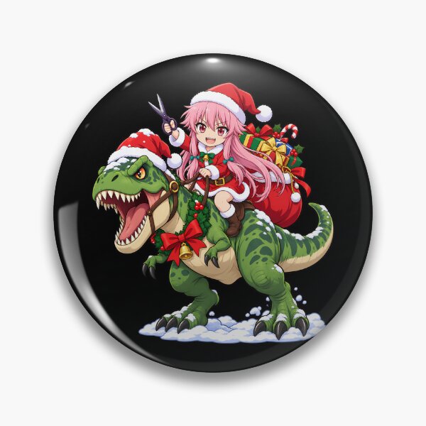Item preview, Yuno Gasai Future Diary Christmas T Rex Ride designed and sold by SolenneAzur.