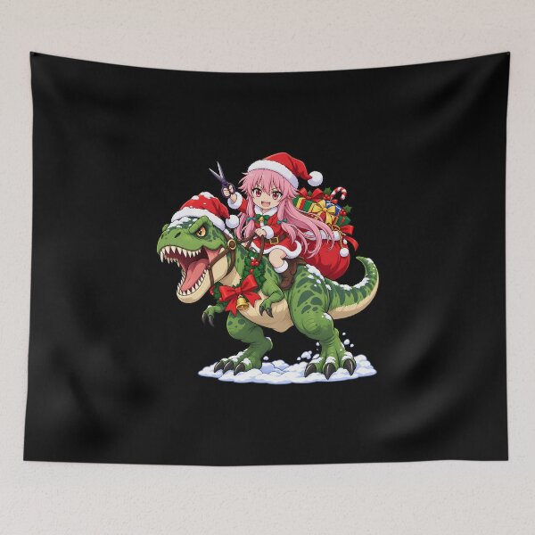 Item preview, Yuno Gasai Future Diary Christmas T Rex Ride designed and sold by SolenneAzur.