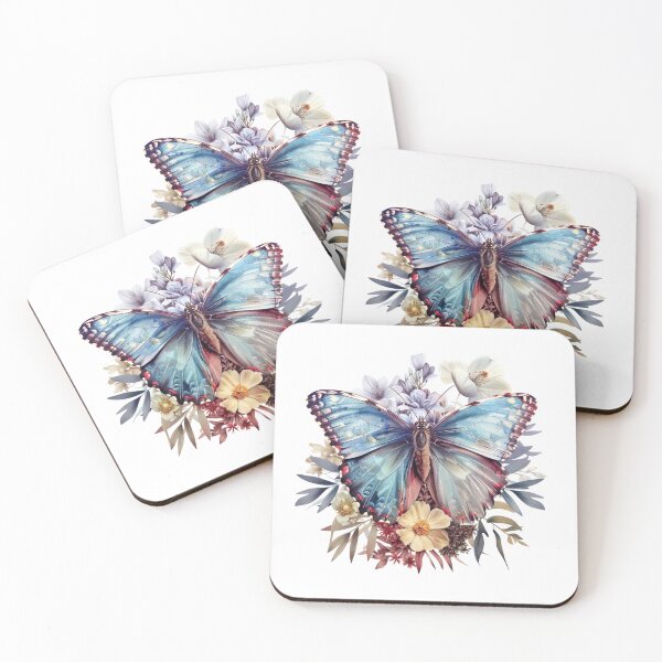 Item preview, Blue Butterfly | Elegant Nature Aesthetic Art designed and sold by Mandayartstudio.