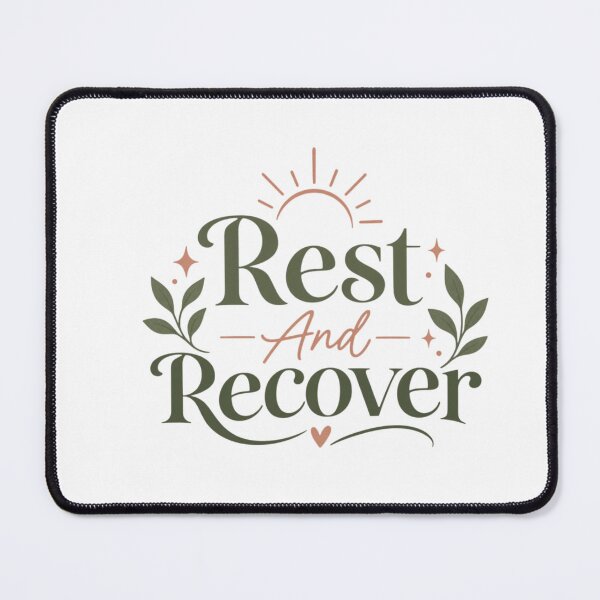 Item preview, Rest And Recover – Self Care & Wellness Quote Design designed and sold by Sanika arts .