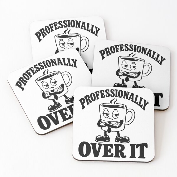 Item preview, Professionally Over It – Sarcastic Coffee Cup designed and sold by MotionBanana Art.
