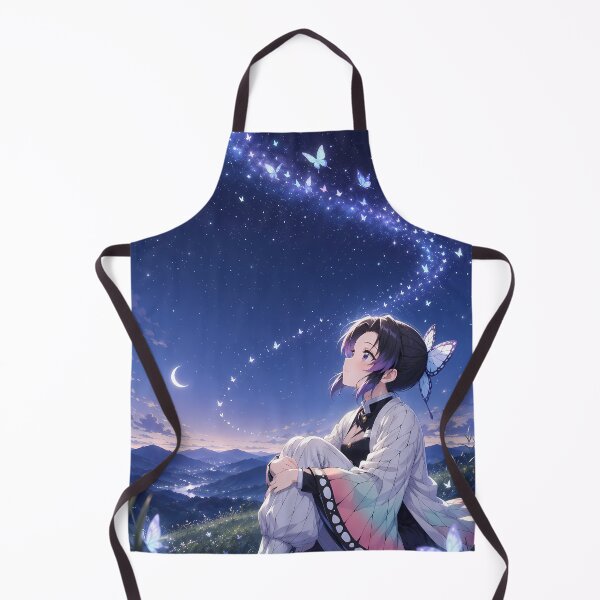 Item preview, Shinobu Kocho Demon Slayer Starry Butterfly Mountain designed and sold by SolenneAzur.