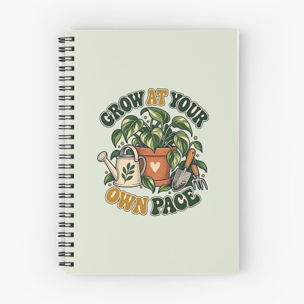 Item preview, Grow at Your Own Pace Retro Garden designed and sold by Mostafa Studio.