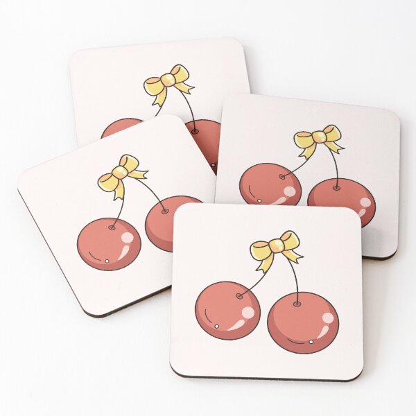 Item preview, Hand Drawn Cute Cherry Ribbon Vector designed and sold by Porpor Artwork.