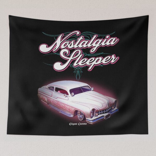 Item preview, 1950 Mercury Nostalgia Sleeper Chopped with text - Lowrider, Kustom, Hot Rod, Muscle Car designed and sold by Elegant Customs.