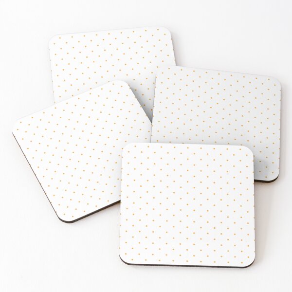 Item preview, White and Mustard Yellow Polka Dot Pattern – Retro Minimalist Style designed and sold by DaisyHouse.