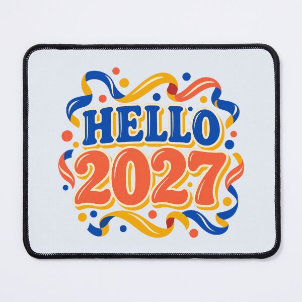 Item preview, Hello 2027 Retro New Year Celebration Design designed and sold by Mostafa Studio.