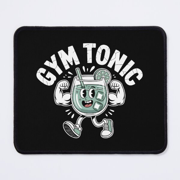 Item preview, Gym Tonic – lustiges Fitness Wortspiel Retro Cartoon designed and sold by LoFizzy.
