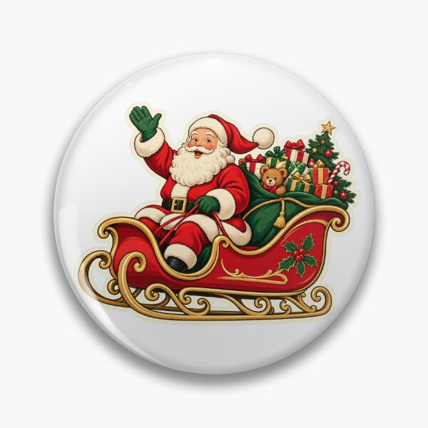 Item preview, Santa Claus Christmas Sleigh Gifts Teddy Bear designed and sold by naruto4925.