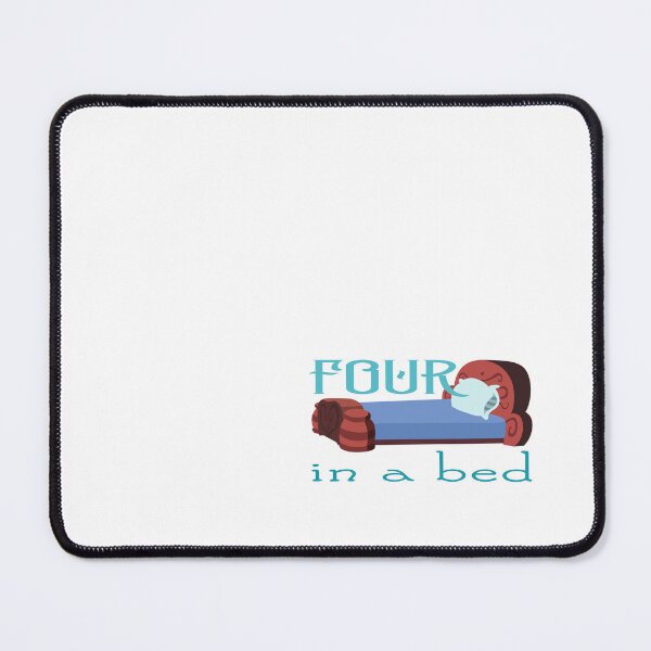 Item preview, Four In A Bed TWIN (on White) designed and sold by PawsitiveMum3.