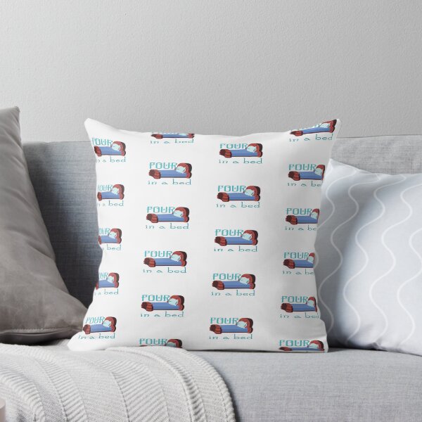 Item preview, Four In A Bed TWIN (on White) designed and sold by PawsitiveMum3.