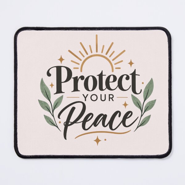 Item preview, Protect Your Peace – Self Care, Mental Wellness & Positive Mindset Quote designed and sold by Sanika arts .