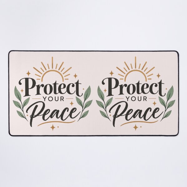 Item preview, Protect Your Peace – Self Care, Mental Wellness & Positive Mindset Quote designed and sold by Sanika arts .