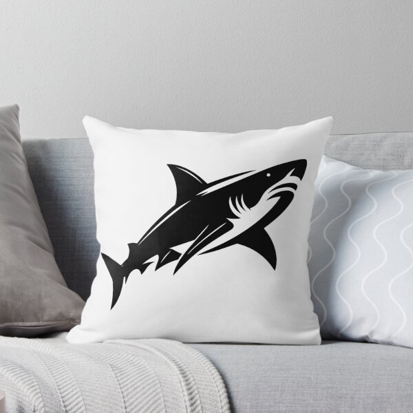 Item preview, Black Great White Shark Design designed and sold by pattern-archive.