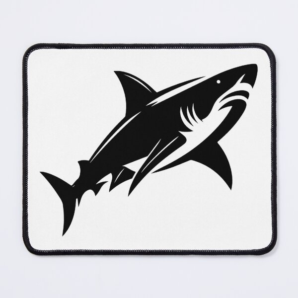Item preview, Black Great White Shark Design designed and sold by pattern-archive.