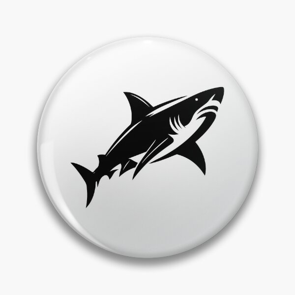 Item preview, Black Great White Shark Design designed and sold by pattern-archive.