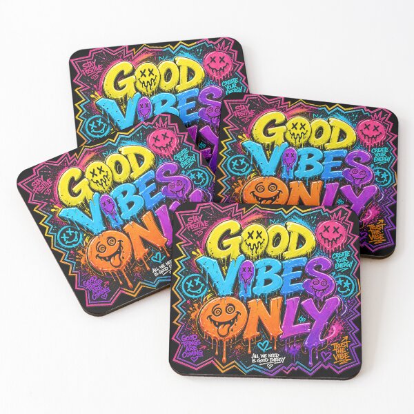 Item preview, Good Vibes Only – Neon Acid Rave Graffiti 2 designed and sold by RH Design Lab.