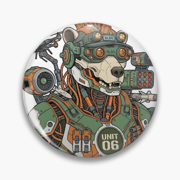 Item preview, Cyberpunk Syndicate - Mecha Bear Specialist (Unit 06) Cyberpunk Art by DLBG  designed and sold by DLBG-STORE.