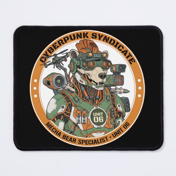 Item preview, Cyberpunk Syndicate - Mecha Bear Specialist (Unit 06) Cyberpunk Art by DLBG  designed and sold by DLBG-STORE.