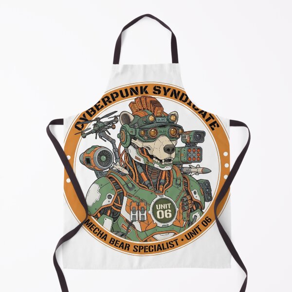 Item preview, Cyberpunk Syndicate - Mecha Bear Specialist (Unit 06) Cyberpunk Art by DLBG designed and sold by DLBG-STORE.