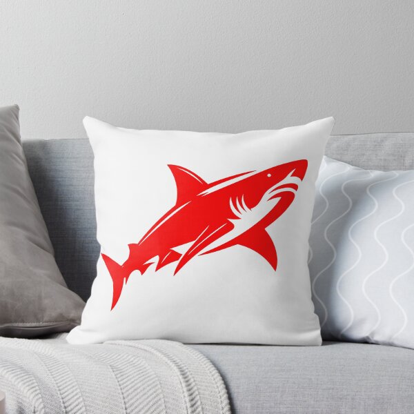 Item preview, Red Great White Shark Design designed and sold by pattern-archive.