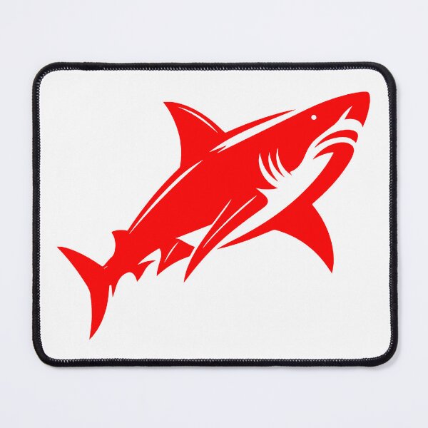Item preview, Red Great White Shark Design designed and sold by pattern-archive.