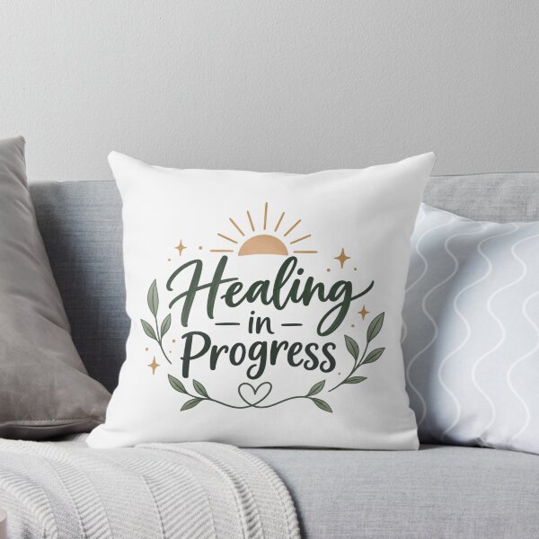 Item preview, Healing in Progress Mental Health Self Care Inspirational Quote Design designed and sold by Sanika arts .