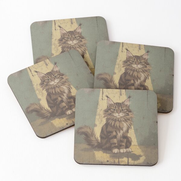 Item preview, Maine Coon Guarding the Only Sunspot designed and sold by PictorialWhimsy.