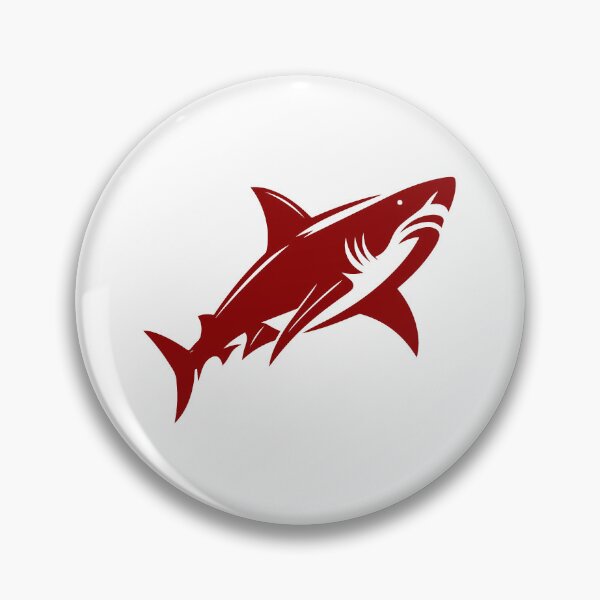 Item preview, Dark Red Great White Shark Design designed and sold by pattern-archive.