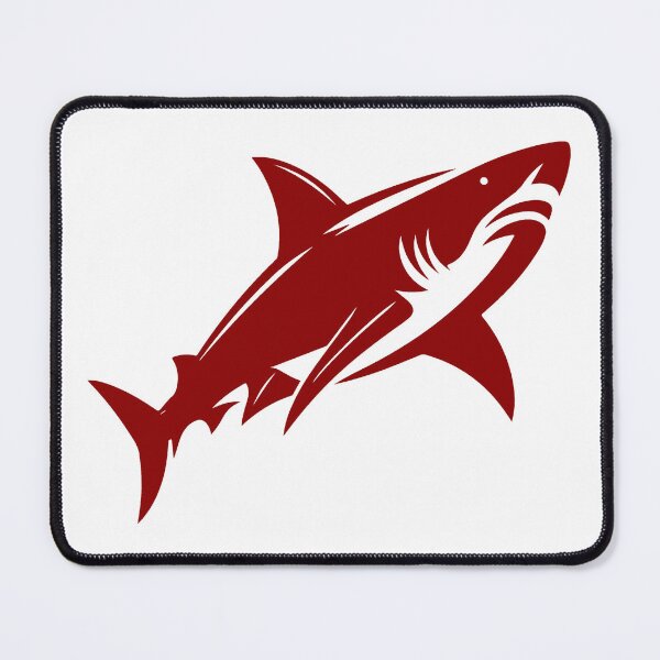 Item preview, Dark Red Great White Shark Design designed and sold by pattern-archive.