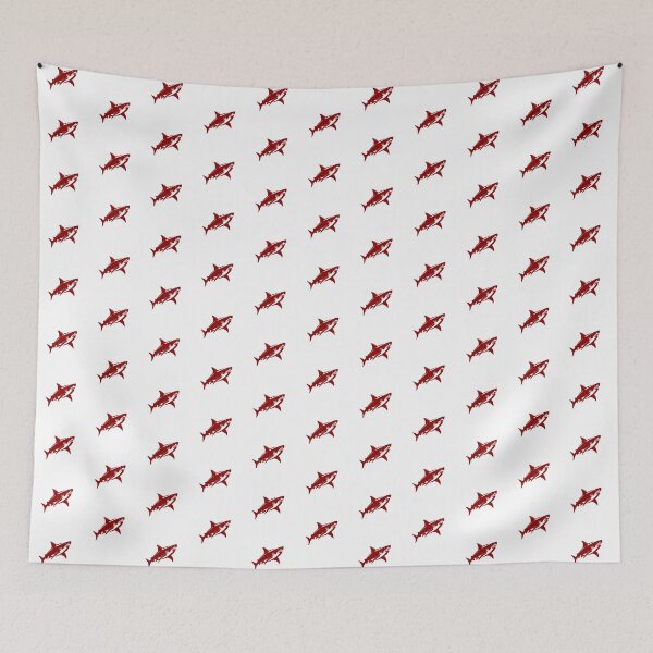 Item preview, Dark Red Great White Shark Design designed and sold by pattern-archive.