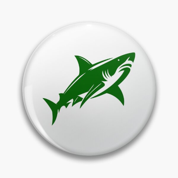 Item preview, Dark Green Great White Shark Design designed and sold by pattern-archive.