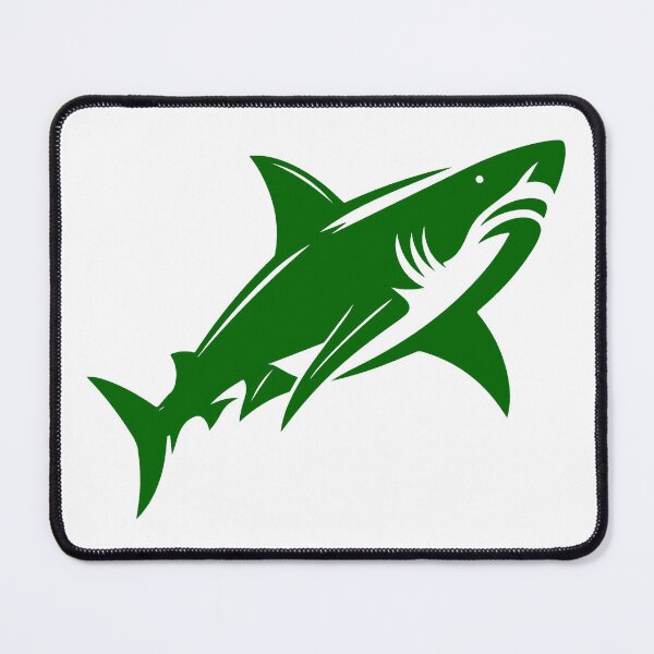 Item preview, Dark Green Great White Shark Design designed and sold by pattern-archive.